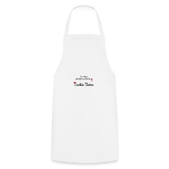 Testeur officiel de biscuits - Tablier de cuisine - blanc - Devant - AI Model Male 185 dark (185cm)