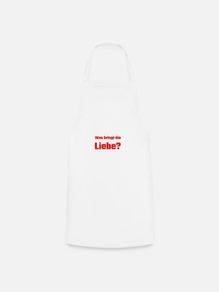Single Liebe Love - Kochschürze - Weiß
