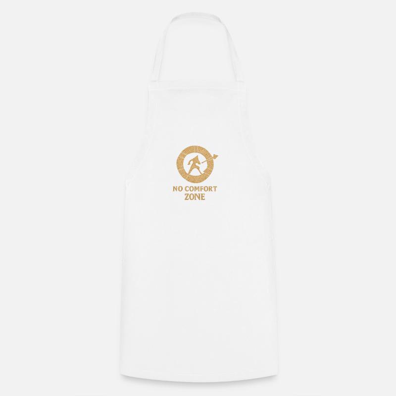 Glyphe de la zone de confort pas - Tablier de cuisine - blanc