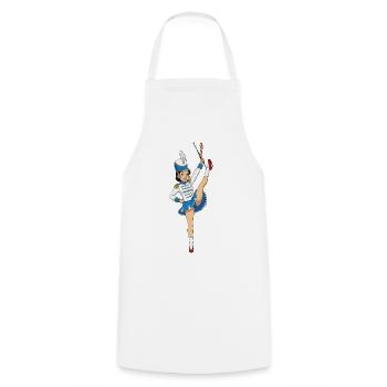 Dansmarieke - Cooking Apron - white - Front - AI Model Male 185 dark (185cm)