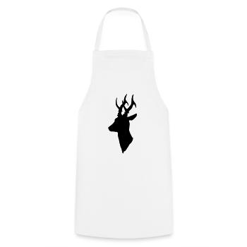 Roe - Cooking Apron - white - Front - AI Model Male 185 dark (185cm)