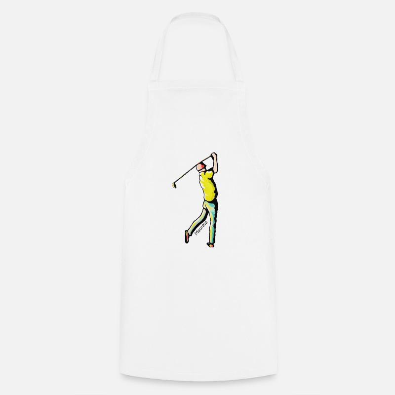 golfer - Cooking Apron - white