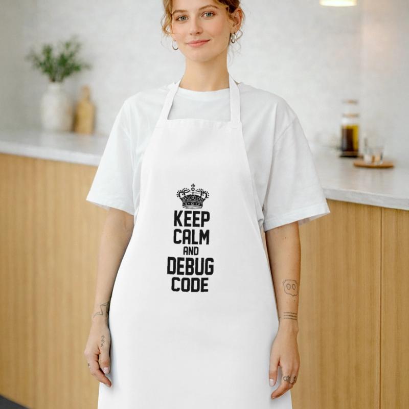 Keep Calm And Debug Code Programmer Nerd Software Kochschürze