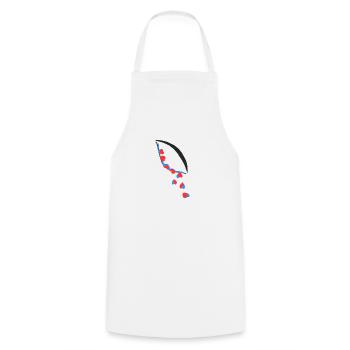 Ojolagrimas Amore - Cooking Apron - white - Front - AI Model Male 185 dark (185cm)