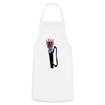 Archery quiver and arrows design by Patjila - Cooking Apron - white - Front - AI Model Male 185 dark (185cm)