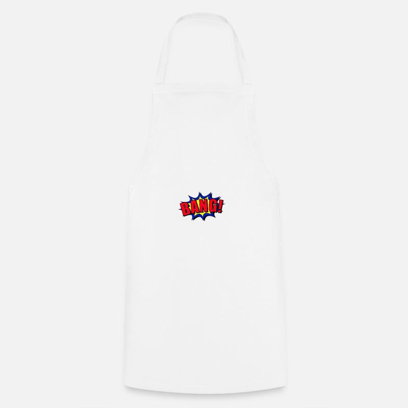Bang style de bande dessinée - Tablier de cuisine - blanc