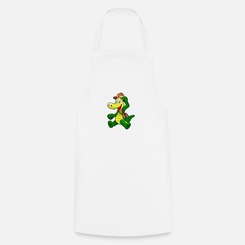 crocodile - Tablier de cuisine - blanc