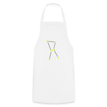 Star constellation Orion - Tablier de cuisine - blanc - Devant - AI Model Male 185 dark (185cm)
