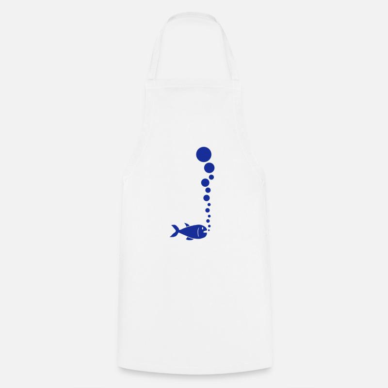 Fish And Bubbles - Tablier de cuisine - blanc