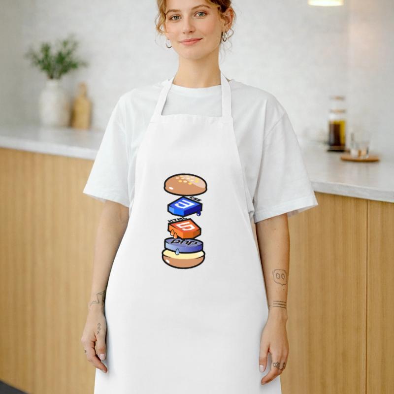 Computerprogrammierer in HTML, CSS und PHP Kochschürze