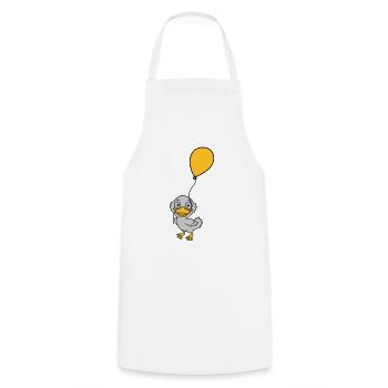 Balloon little cute duckling - Cooking Apron - white - Front - AI Model Male 185 dark (185cm)
