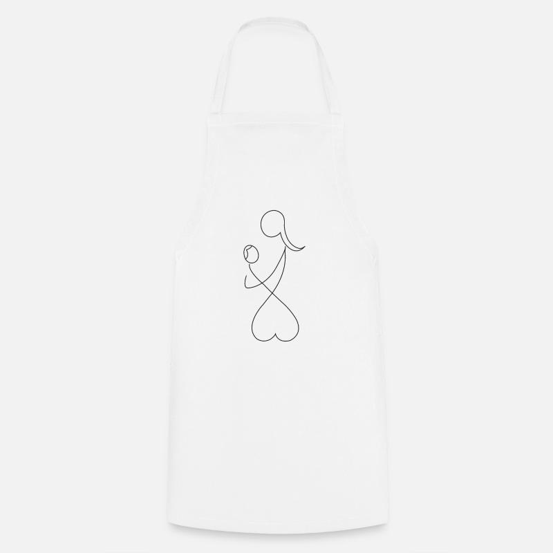 Mom Maternity - Cooking Apron - white