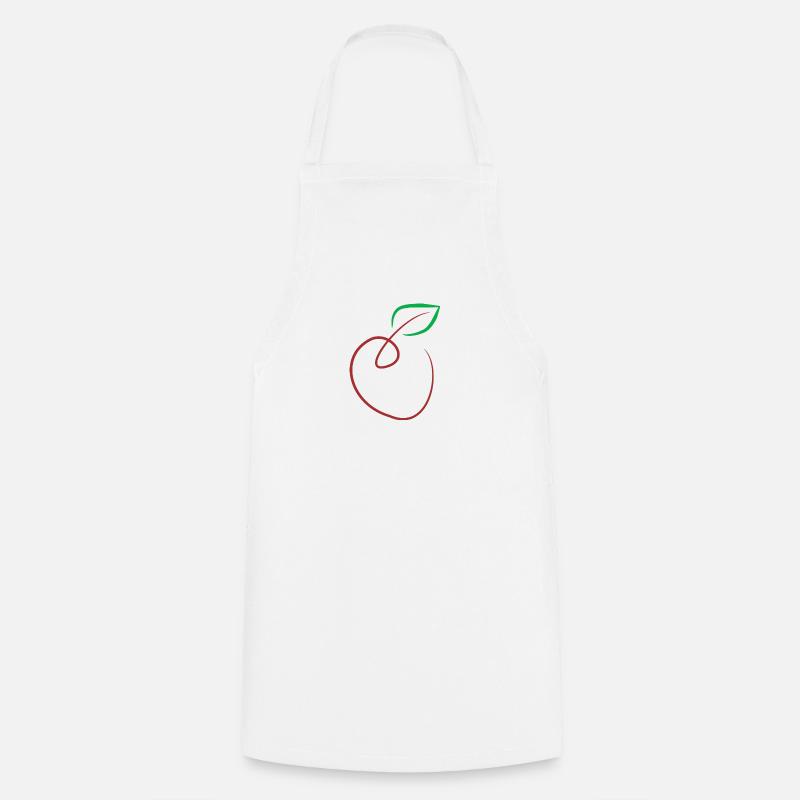 Apfel - Kochschürze - Weiß