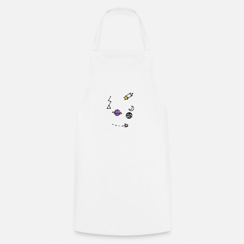 Universe - Cooking Apron - white