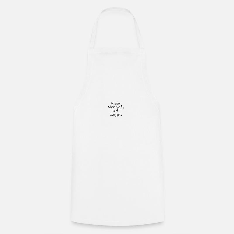 No Man Is Illegal Shirt Pro Gift - Cooking Apron - white