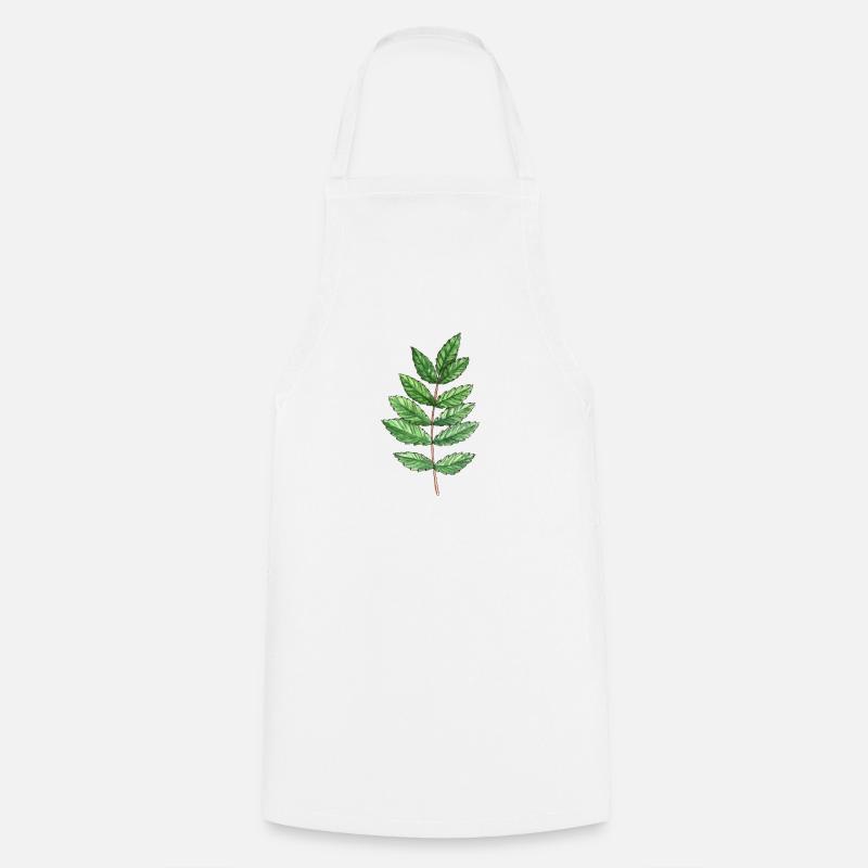 Leaf of an ash - Cooking Apron - white