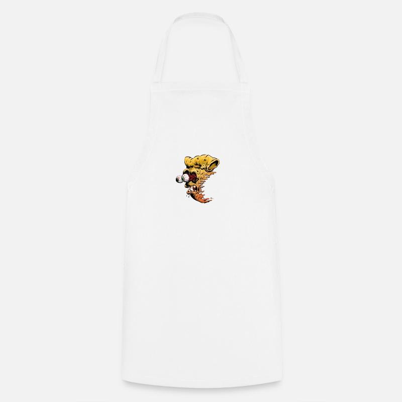 Pizza monstre - Tablier de cuisine - blanc