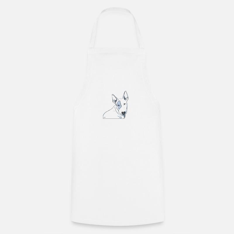 Bull Terrier - Tablier de cuisine - blanc
