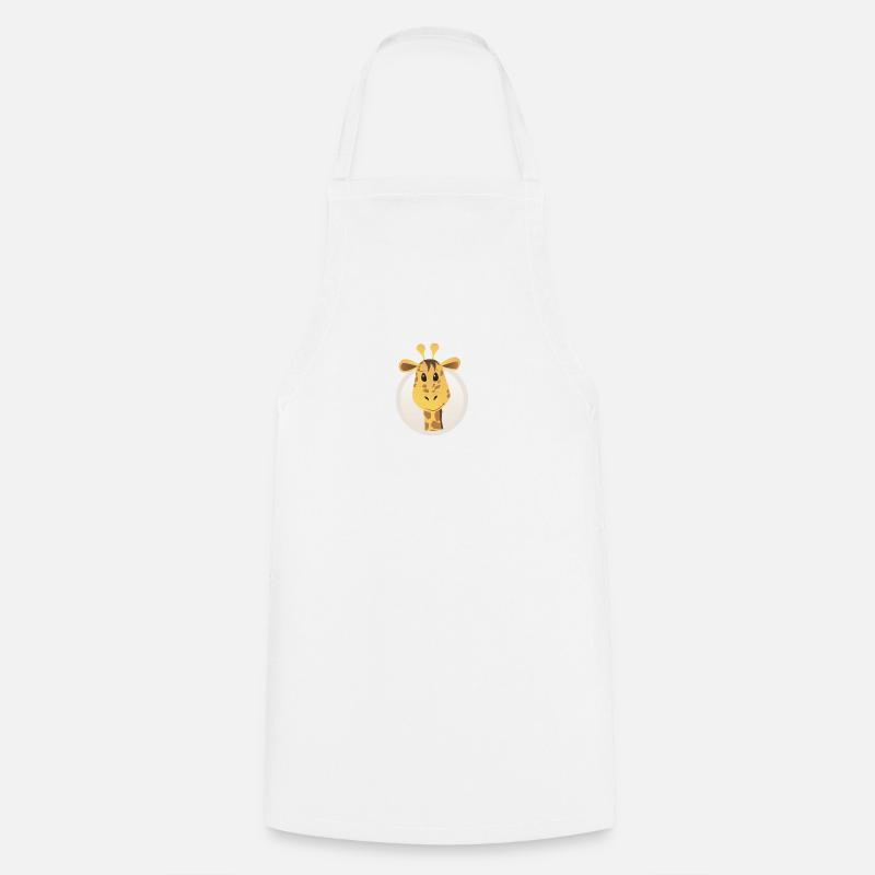 girafe - Tablier de cuisine - blanc