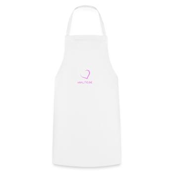 juste une fille amoureuse de son Maltese - Tablier de cuisine - blanc - Devant - AI Model Male 185 dark (185cm)