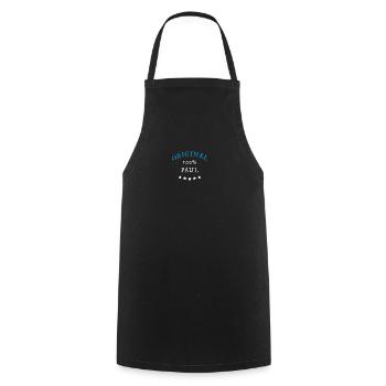 100% original Paul, cadeau, nom - Tablier de cuisine - noir - Devant - AI Model Male 185 dark (185cm)