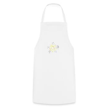 Shear Stone Paper Lizard Spock - Cooking Apron - white - Front - AI Model Male 185 dark (185cm)