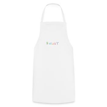 Emily Letter Name - Cooking Apron - white - Front - AI Model Male 185 dark (185cm)
