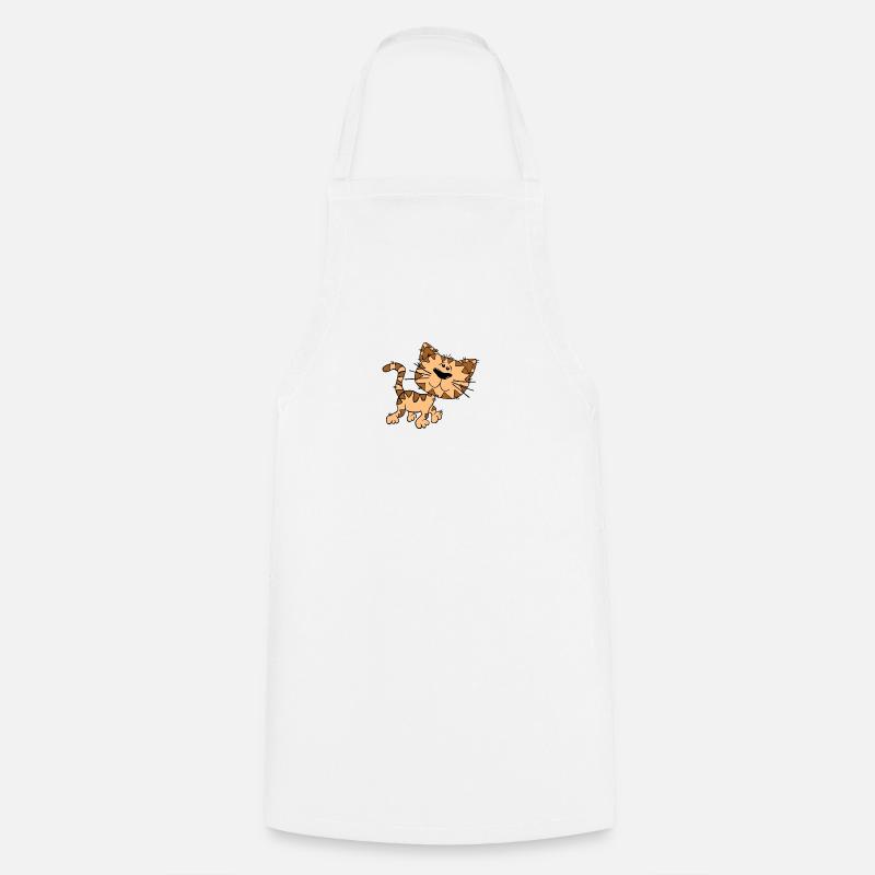 chats - Tablier de cuisine - blanc