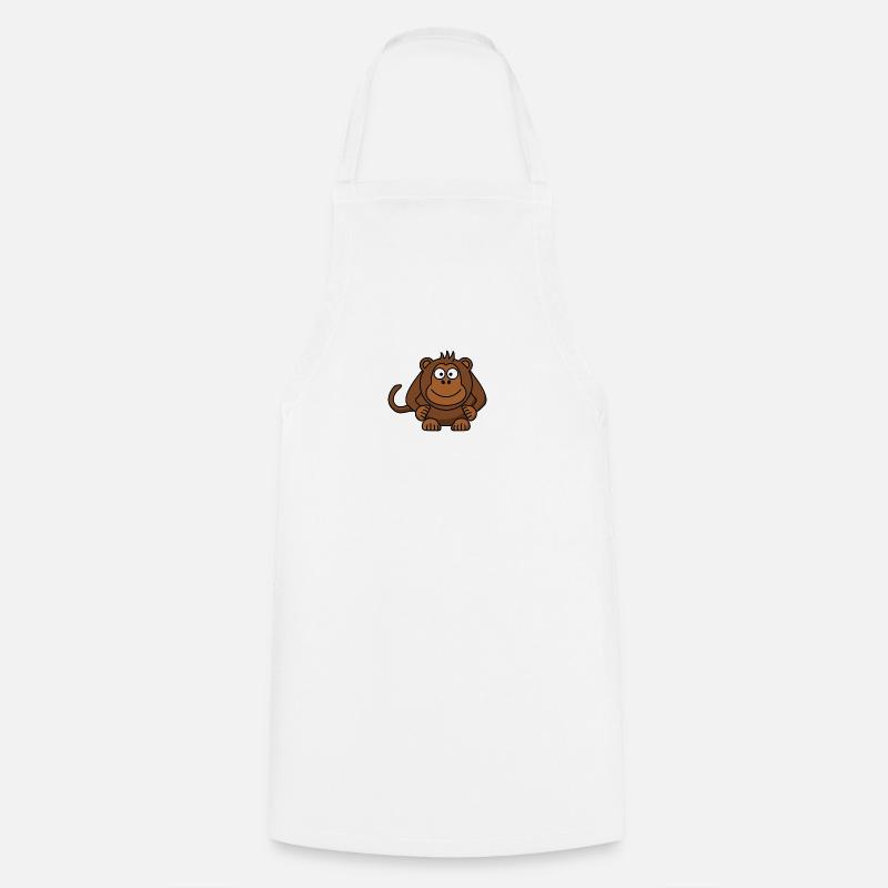 singe - Tablier de cuisine - blanc