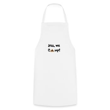 We camp 1 - Kochschürze - Weiß - Vorne - AI Model Male 185 dark (185cm)