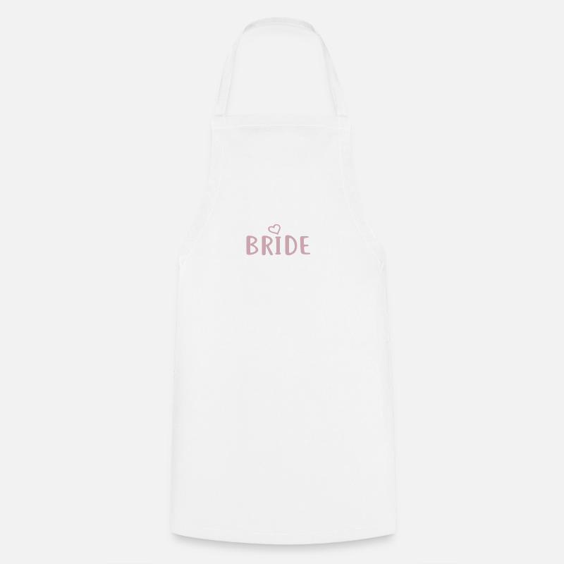 Bride - Junggessellinenabschied - BRIDE Imprimer - Tablier de cuisine - blanc