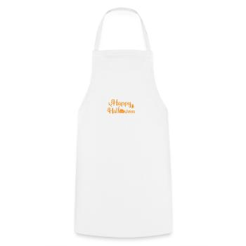 Scary Halloween Costume Shirt Happy Halloween 2 - Cooking Apron - white - Front - AI Model Male 185 dark (185cm)