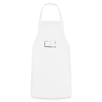 book - Cooking Apron - white - Front - AI Model Male 185 dark (185cm)