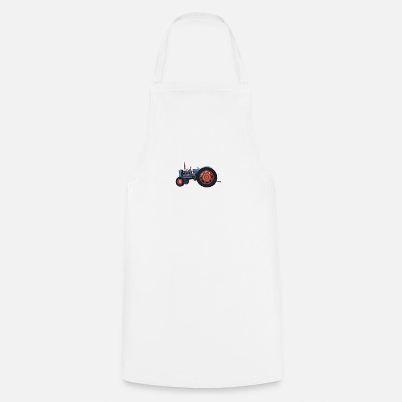 tractor - Cooking Apron - white