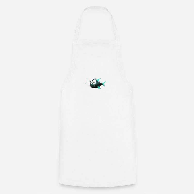 fish - Cooking Apron - white