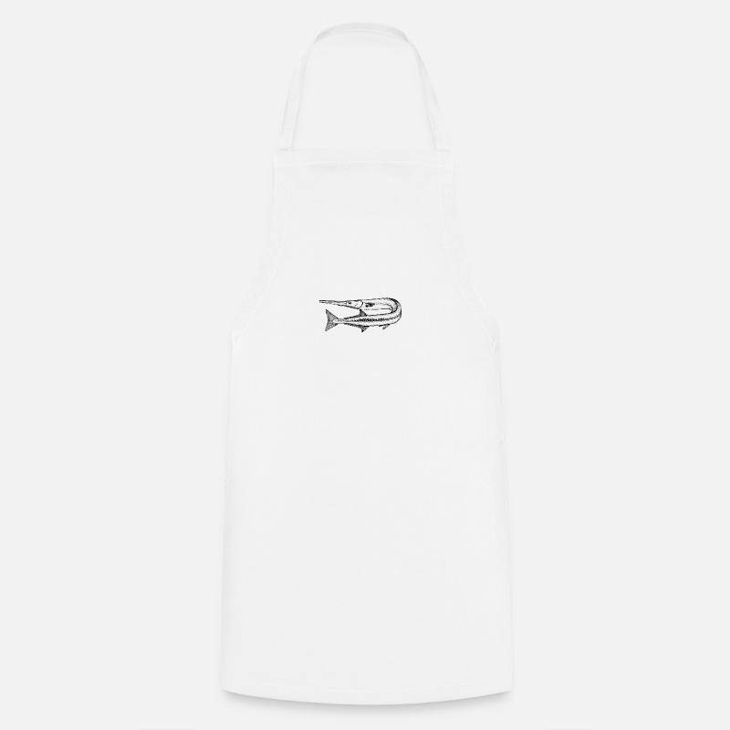 Fisch - Kochschürze - Weiß