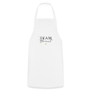 JGA team braut - Kochschürze - Weiß - Vorne - AI Model Male 185 dark (185cm)