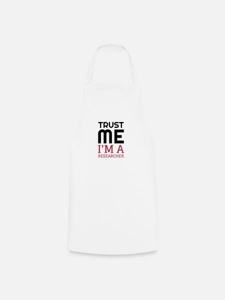 Chercheur / Recherche / Travail / Métier / Job - Tablier de cuisine - blanc