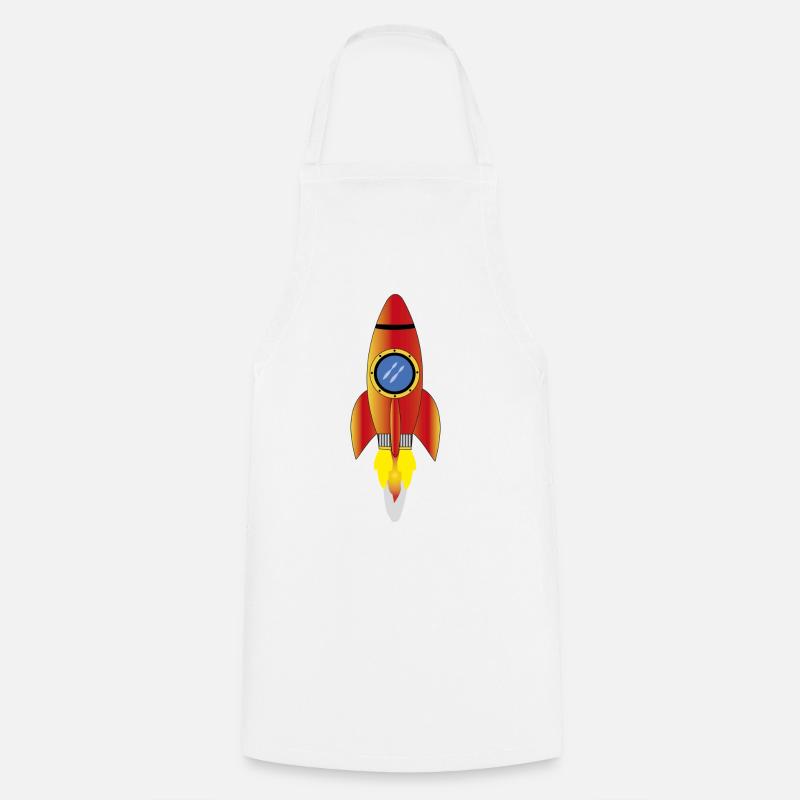 Fusée - Tablier de cuisine - blanc