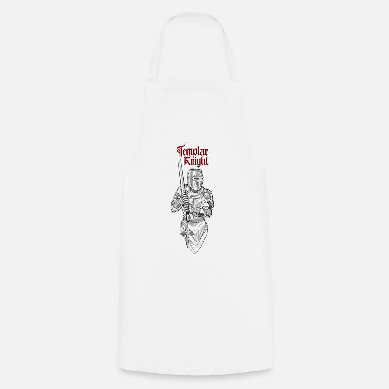 Templar Knight - Tablier de cuisine - blanc