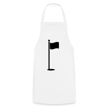 Golf flag - Cooking Apron - white - Front - AI Model Male 185 dark (185cm)