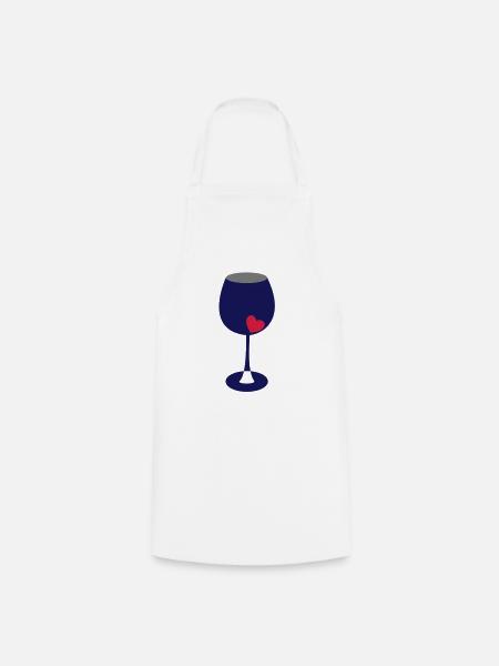 Glas - Kochschürze - Weiß