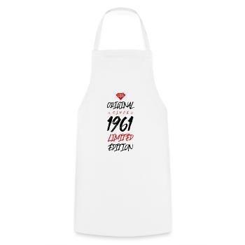 1961 Limited Edition - Cooking Apron - white - Front - AI Model Male 185 dark (185cm)