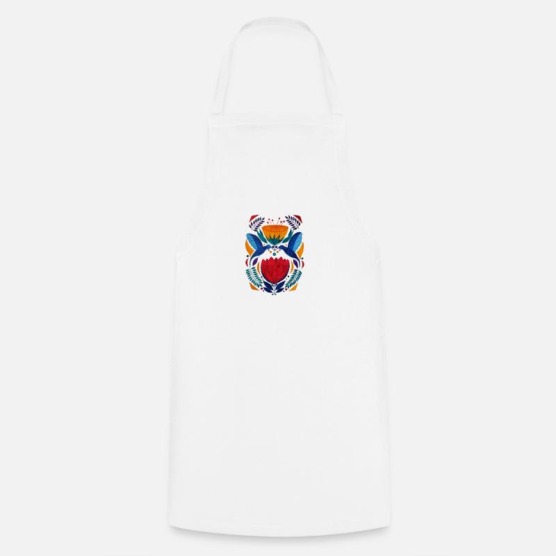 Lovers | Colorful ethnic design - Cooking Apron - white
