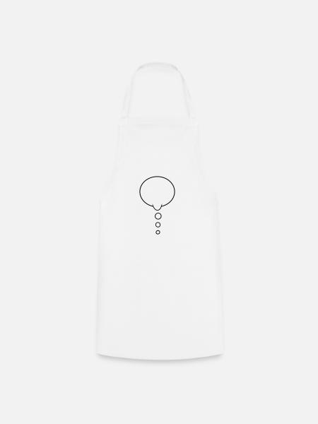 Denkblase Design - Kochschürze - Weiß