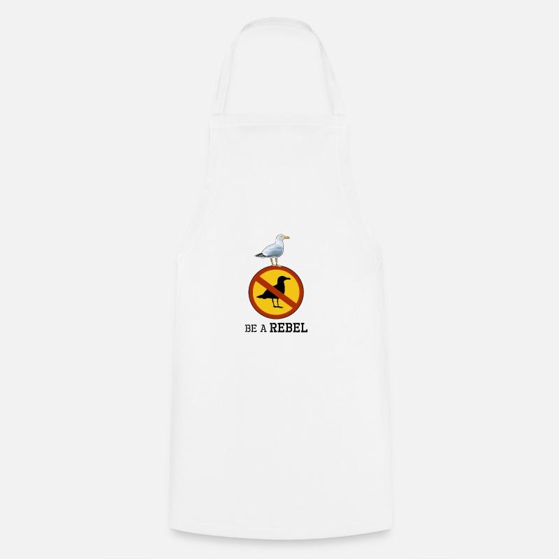 " Be a Rebel " - Cooking Apron - white