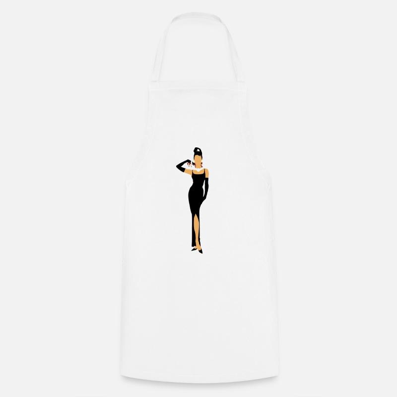 Diamond breakfast with cat - Cooking Apron - white