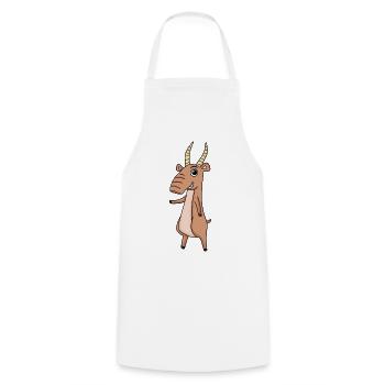 Saiga Saiga Antelope Antelope - Cooking Apron - white - Front - AI Model Male 185 dark (185cm)