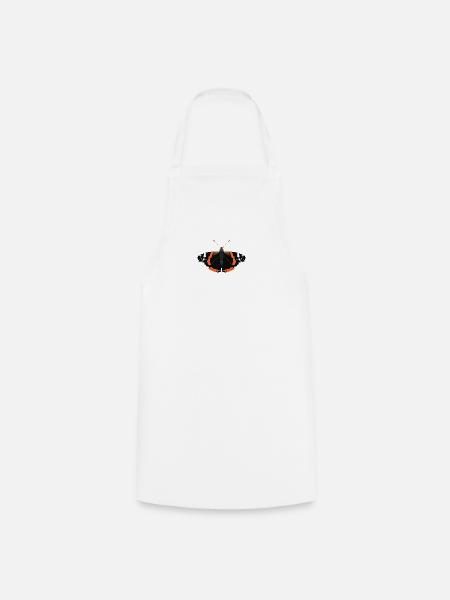 Butterflies: The Admiral - Cooking Apron - white