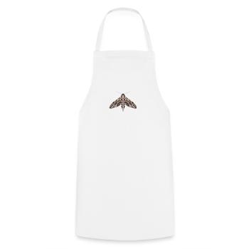 Papillons : Le papillon de la gloire du matin - Tablier de cuisine - blanc - Devant - AI Model Male 185 dark (185cm)